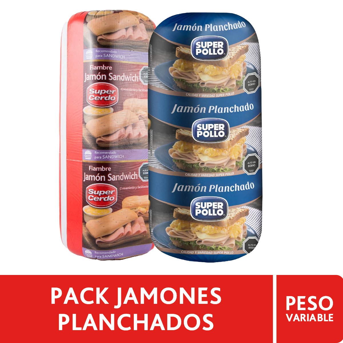 Pack Jamones Planchados